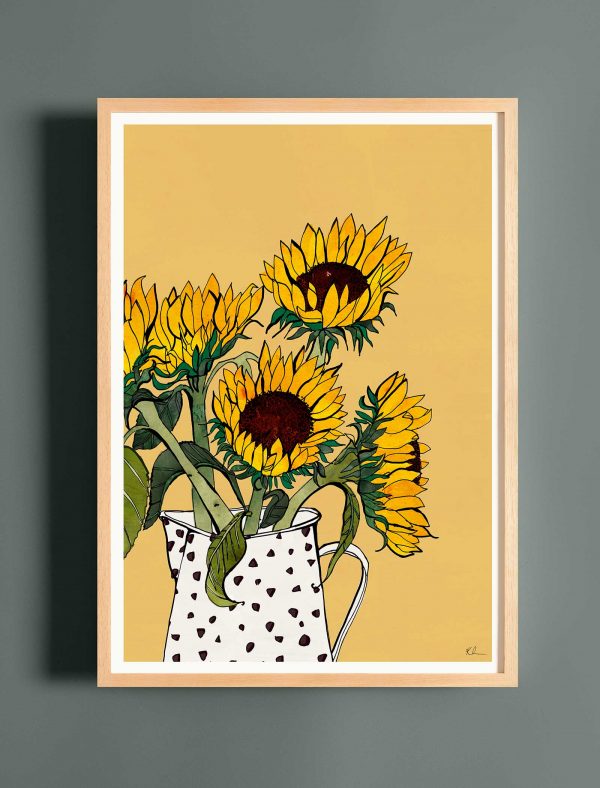 katie cardew sunflowers print