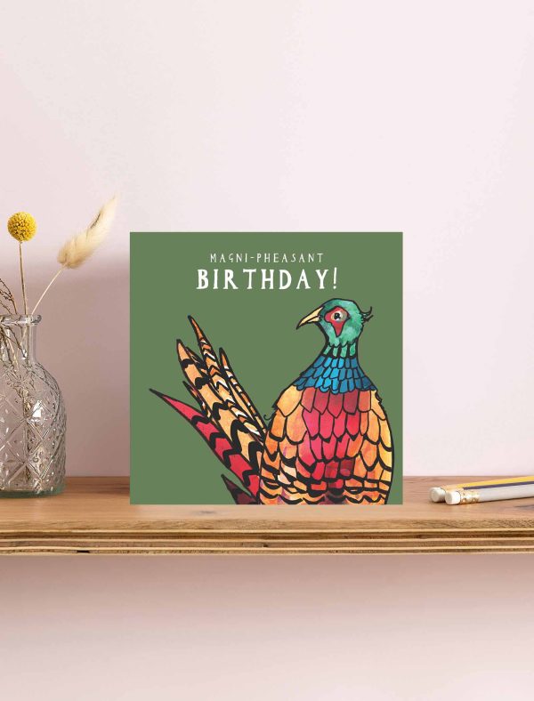 Magni Pheasant Birthday Greetings Card